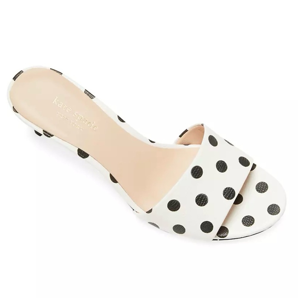 kate spade | Savvi Polka Dot Leather Mules